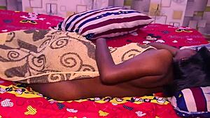 Naughty ebony latina sneaks bbc fuck with roommate voyeur dorm creampie