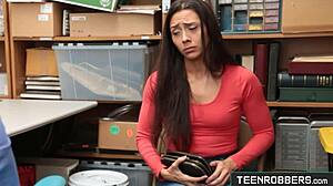 Hard Doggystyle Pounding Cute Shy Teen Shoplifter Lilly Hall POV