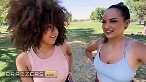 sofi ryan teases nina diaz's pussy on xander's cock brazzers