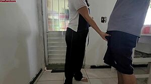 Neighbor Sends Stepdaughter For Eggs But I Deepthroat Her Instead