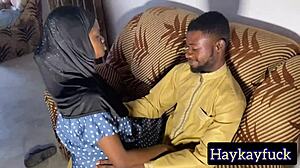 horny hijab teen rides my throbbing cock wild!