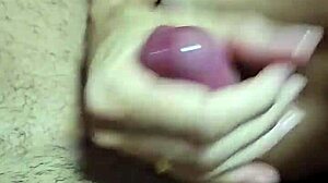 Amateur Close-Up Handjob Milks Cock Dry