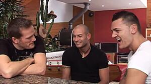 lou's wild 3-on-1 anal pussy oral frenzy ends in triple cum blast