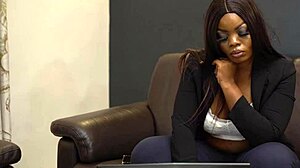 my coworker licks my pussy right at the office desk!