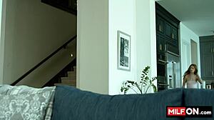 super horny milf charlie forde slurps nick strokes huge cock craving more