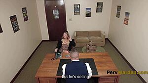 Blackmailed Cougar Lolly Dames Punished at Work in Garage!