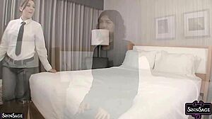 sinn sage drills ariella ferrera and friends with her toy