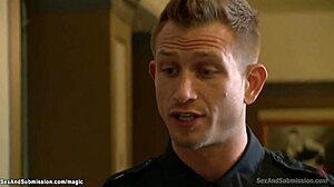 Security guards anal pound bound milf's tight ass hard