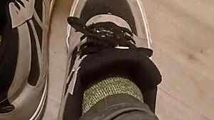 my friend totally trashes my sneakers for fun