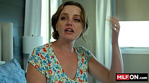 super horny milf charlie forde slurps nick strokes huge cock craving more