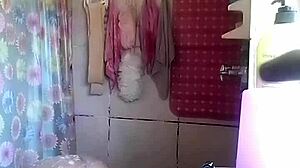 spied on friend's busty milf masturbating wildly