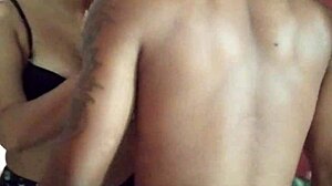 Big Ass Latina Gags on Brother's Monster Cock Deepthroat Homemade