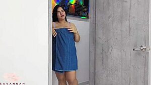 Pregnant Savannah Watson Rides Stepbrother Creampie Cowgirl