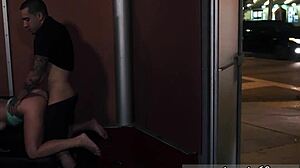 flight attendant valerie white bound slave cums in hardcore bdsm