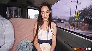 shy selena ivy rides and takes doggystyle pounding hard