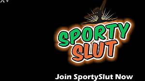 omg puffy cameltoe!! petite babe's round ass in magenta bikers