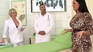 curvy big ass big tits nurse threesome fucks patient