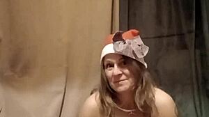 wanna see this french slave strip tease and magic wand herself to orgasm?