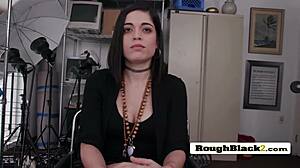 PETITE GOTH BANGED HARD IN OFFICE AUDITION