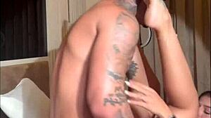 damn that big ass blonde rides tattooed stud swallowing every drop