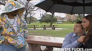 best cuck hubby watches wife deepthroat monster cock bdsm titfuck!