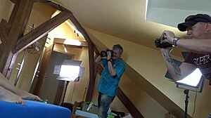 Tight ass wedgie lingerie backstage tease