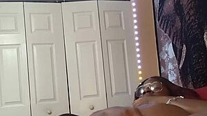 Fingering Ebony Pussy Close-Up Post-Long Day