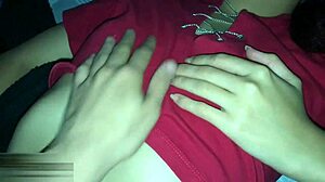 Latina stares intently while sucking cock hungrily