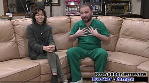 hey brooklyn rossi hows your first gyno exam feel with dr tampa spreadin shaved pussy