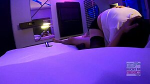 cuckold secretary rides huge cock while hubby watches part 3