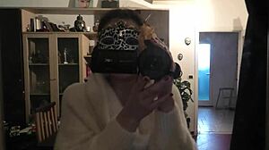 dirty italian milf whore sucks cock and swallows cum!