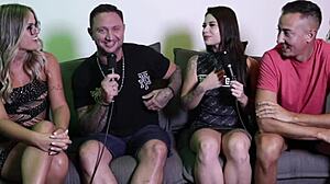 jenni faria sheer red glamour casting compilations