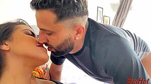 Morena's Foot Worship Ignites Sloppy Blowjob and Tasty Sucking Frenzy