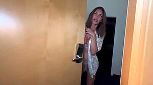 Hot milf invites me inside. I creampie her tight ass deep.