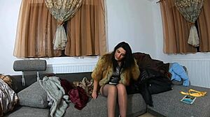 Milfycalla Masturbates Fur Coats Shiny Clothes Long Jackets Tight Pussy Orgasm Preview 203!