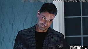 scientist's wild foursome bends over wifes tattooed stepsisters for sloppy big cock pounding