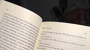 stepsister sneaks seductive booty rub during book time