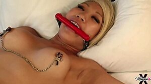 Helpless Asian Lisa Mai Bound And Drilled By Sex Machine
