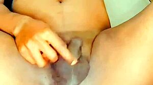 Flat-Chested Shemale's Ass Fisted to Anal Orgasm Explosion