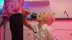 i pissed all over her cute blonde face after blowjob