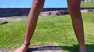 Braless Nip Slips Upskirts Barefoot!