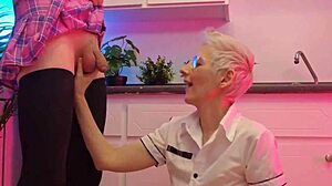 i pissed all over her cute blonde face after blowjob