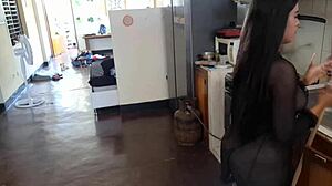 Hey, check this leaked vid of mexican influencer kitchen broom fuck!