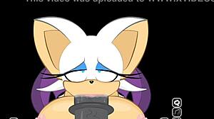 Rouge Interrupts Shadow For Massive Cock Sucking Scene