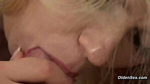 horny old man bends blonde teen 18+ over for doggystyle pounding