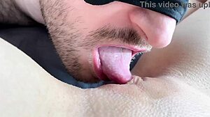 PUSSY EATING CLOSE UP Makes Her SQUIRT!