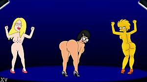 Lisa simpson tina belcher amy wong rule 34 dancing fun