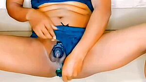 Flat-Chested Shemale's Ass Fisted to Anal Orgasm Explosion