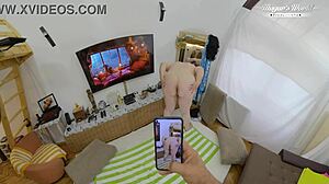 this hungarian redhead bbw masseuse takes deep cock backstage hard