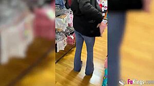 Shameless Latina Valen Pink Rides Cowgirl Bent Over Doggystyle Public In Madrid